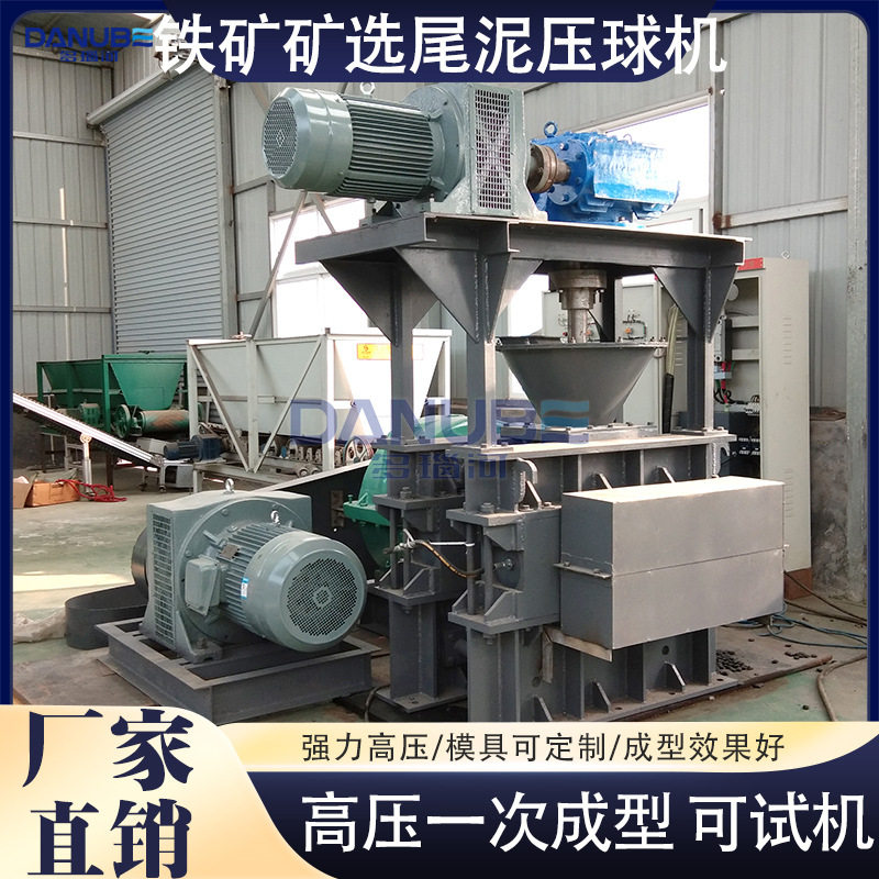 铁矿矿选尾泥压球机 工业除尘灰焦碳粉压球设备 高压轻烧粉成型机