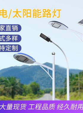厂家供应太阳能市电路灯铝头镀锌多款式尺寸可定30w-100w