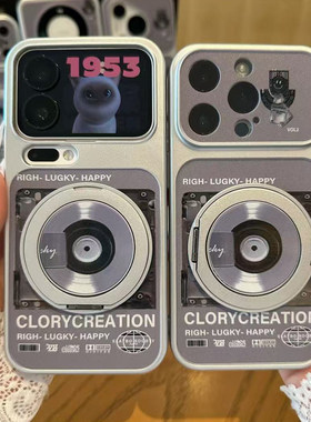复古CD适用iPhone17promax手机保护壳苹果16Y300I小米17nova15ACE2p90K90reno14magic8findx9P华为mate80VIVO