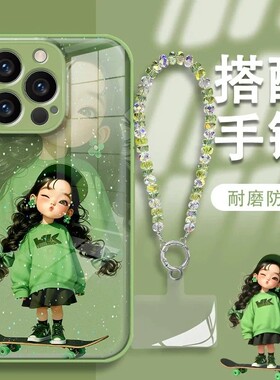 滑板女孩适用华为NOVA16手机壳14pro女款15ultra水凝套13高级14Ultra防摔11SE小众10清新9夏8Por765g活力版54