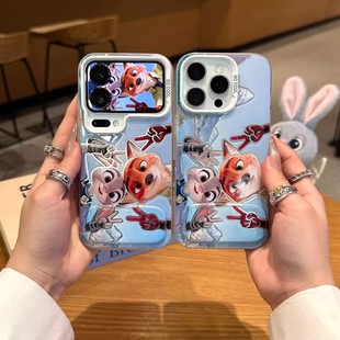 6se镭射5sneo3 新款 尼克朱迪比耶手机壳vivoiqooneo11情侣爱酷10一对适用neo9spro 动物城8pro可爱neo7竞速版