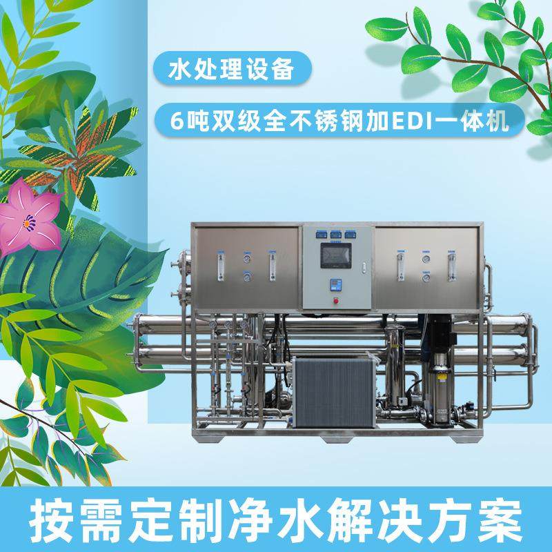 6吨t双级全不锈钢反渗透加EDI超纯水一体机医院实验室超纯水制取,厨房电器,商用净水设备,淘宝优惠券,粉丝福利购,淘宝优惠卷