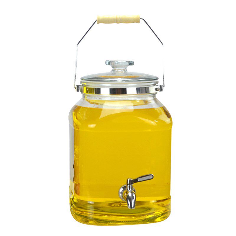 装油瓶 厨房 家用大号玻璃油壶防漏储油罐大容量5l花生油食用新款