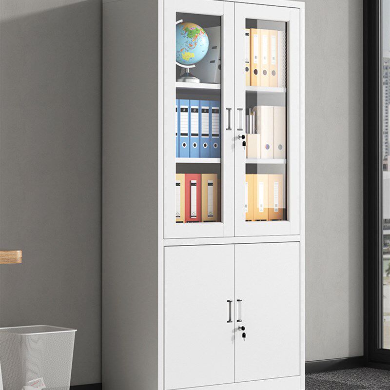 办公室铁皮文件柜子带锁储物柜凭证柜档案柜资料柜钢制收纳矮书柜