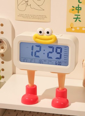 电子桌面时钟摆件办公室好物工位装饰卧室学生闹钟男X女孩生日礼