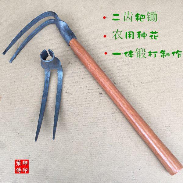 包邮小锄头挖野菜种花除草锄钉耙子二齿农具家用撅头工具种菜锄镐,农机/农具/农膜,锄头,淘宝优惠券,粉丝福利购,淘宝优惠卷