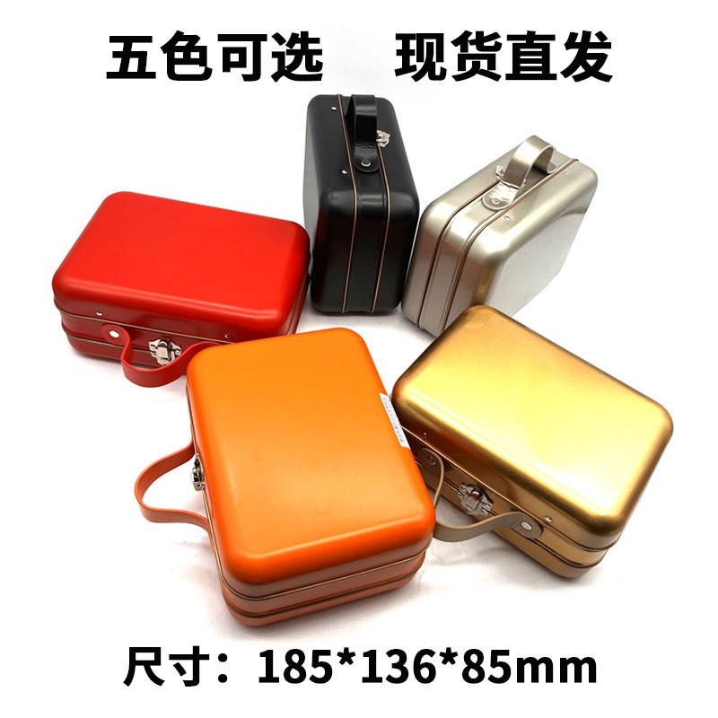 现货长方形手提铁盒m 翻盖连体电子工具包装铁盒 方形金属收纳铁