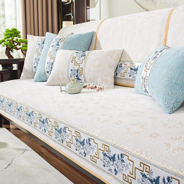 新中式沙发垫红木沙发坐垫轻奢高级感四季通用2024新款套罩巾盖布,居家布艺,沙发垫,淘宝优惠券,粉丝福利购,淘宝优惠卷