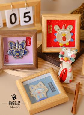 云南大理瓦猫手作陶瓷摆件桌面装饰品创意礼品送朋友闺蜜生日礼物