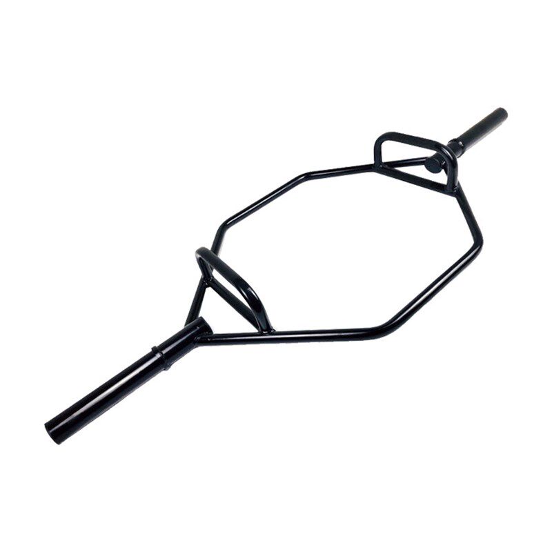 六角大孔杠铃杆家用健身房举重通用耸肩提拉健身器械大环形杠铃杆