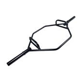 六角大孔杠铃杆家用健身房举重通用耸肩提拉健身器械大环形杠铃杆