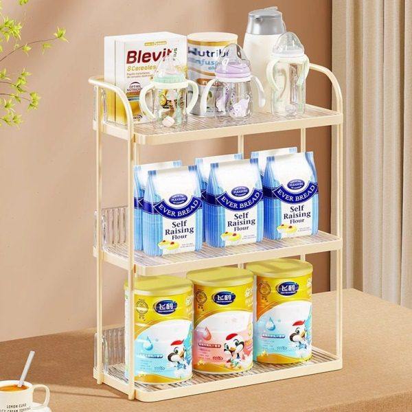 奶置物架婴儿奶粉分层多层整理架家用餐具台面上辅食收纳盒,收纳整理,首饰盒,淘宝优惠券,粉丝福利购,淘宝优惠卷