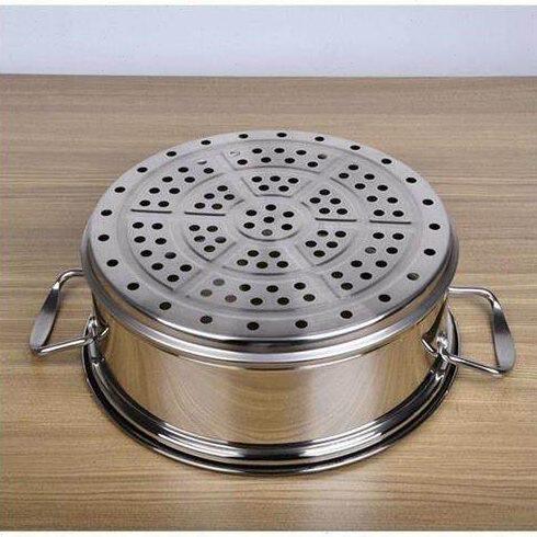 加厚加高不锈钢蒸格蒸屉20cm-38cm多用锅2022特卖 用凹口蒸笼笼屉