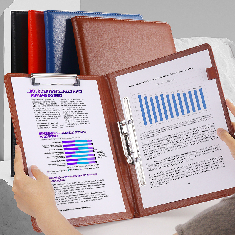 a4签约夹商务皮质红色文件夹演讲稿p夹朗诵会议夹呈阅夹子传阅夹