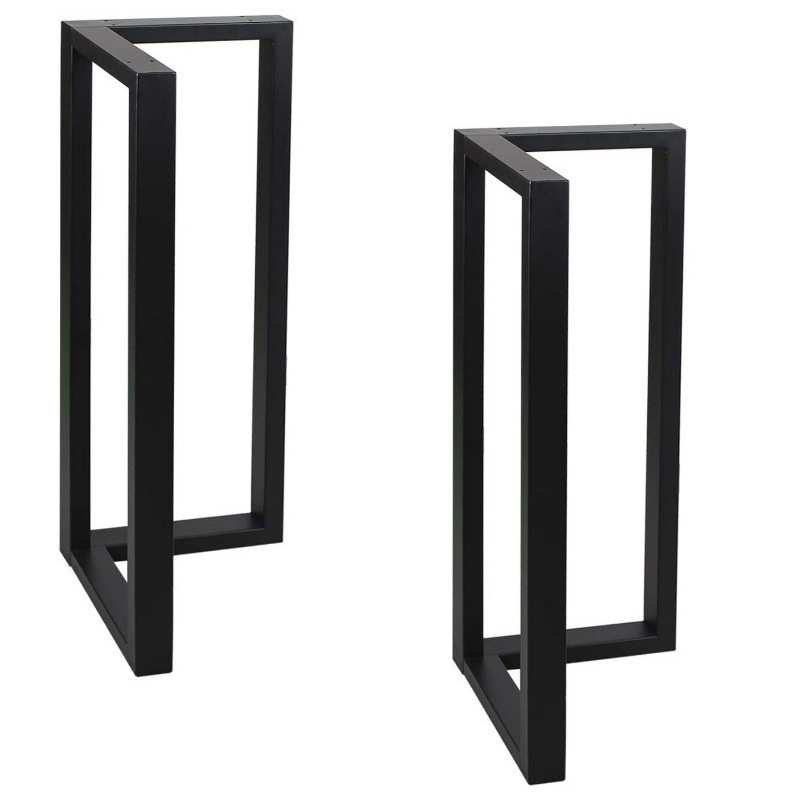 跨境temu现代简约烤漆铁艺桌腿桌脚 铁架办公会议桌支架跨境