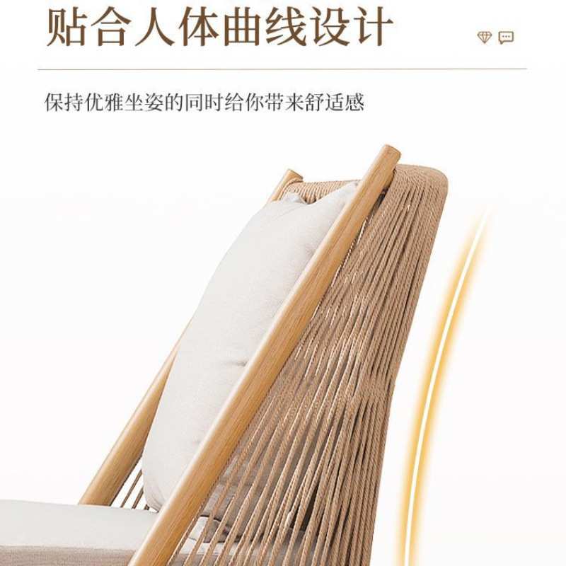 户外藤编沙发椅客厅卧室单人藤椅北欧简约懒人靠背椅阳台休闲椅