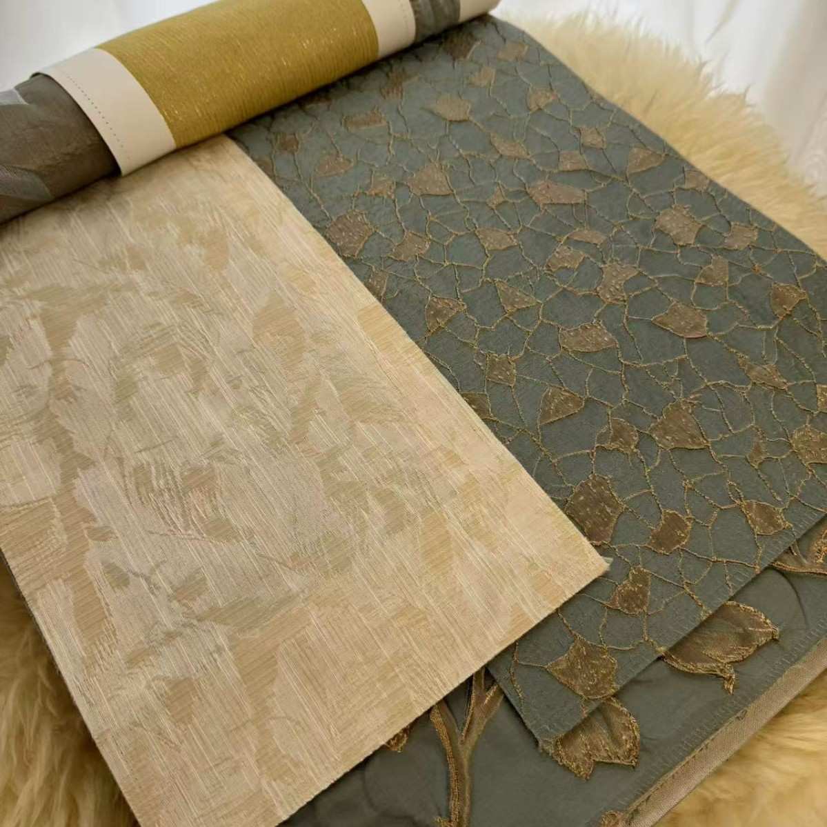 高档设计师窗帘版本高精密提花面料版本窗帘沙发抱枕面料版本