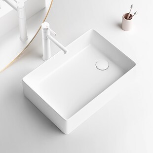 阳台洗手盆单盆洗衣机台上盆左右侧下水家用陶瓷洗脸盆侧排水偏口