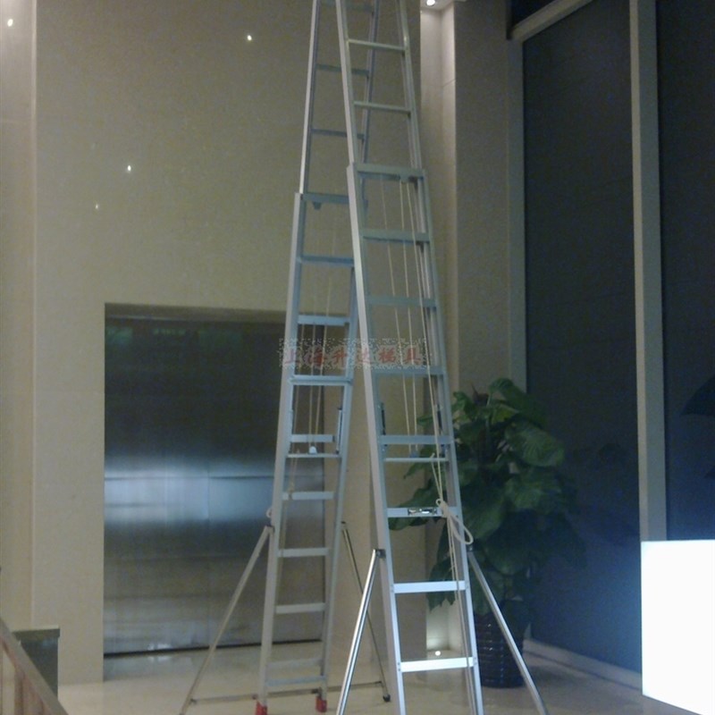 5米人字升降梯子伸缩扶梯折叠梯加厚工程梯收缩梯安全梯便携梯