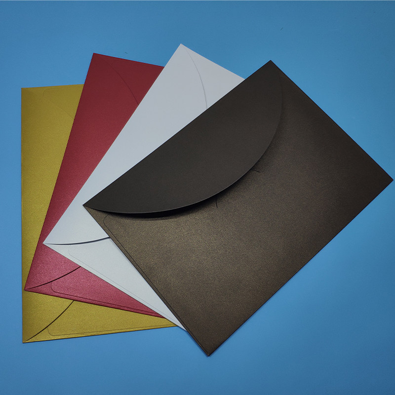 25个9a号商务信封高档加厚珠光纸A4西式精致空白文件袋资料袋质