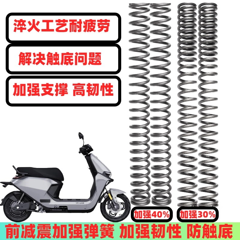 适用九号电动车31芯M80C+ M85BC+前减震弹簧避震器改装配件 防触