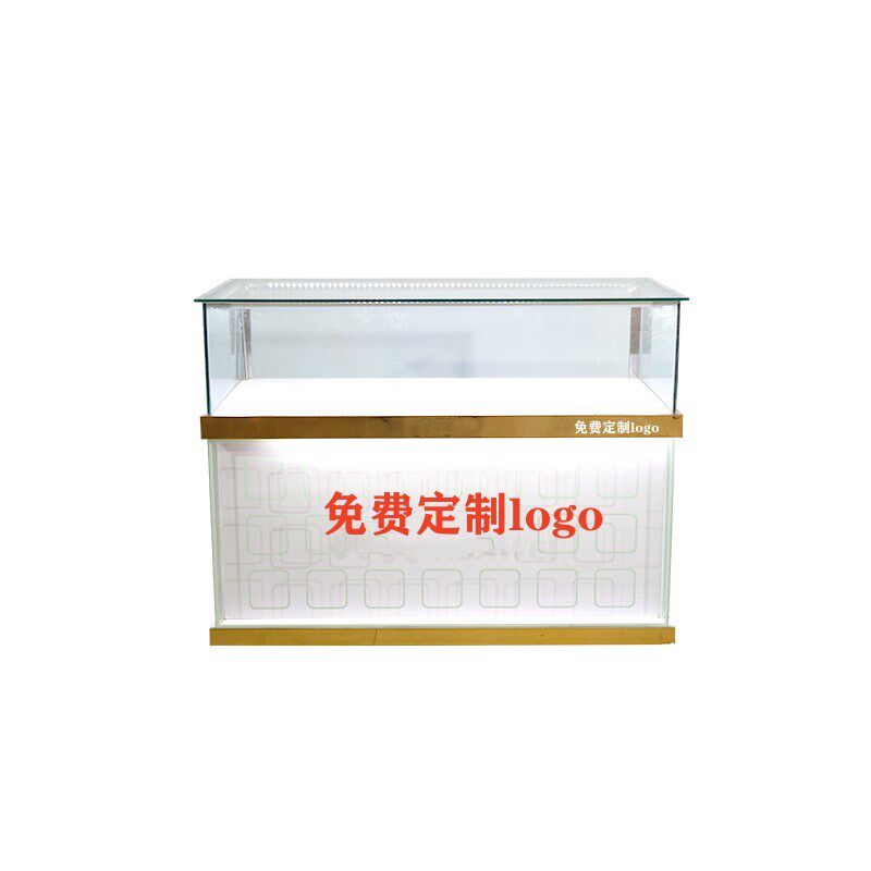 新款手机柜台展示柜珠宝玉器商用展柜移动营业厅手机配件柜玻璃柜