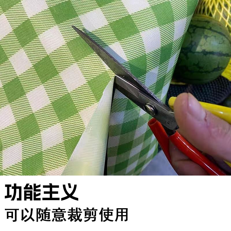 清新格纹超市水果陈列防滑垫生鲜果蔬垫货架垫子防水可擦裁剪垫布