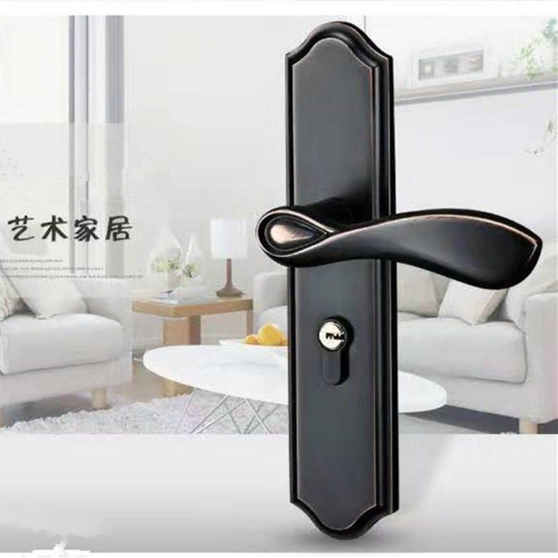 皇派现代简约卧室房门执手锁美式静音双舌黑红古浴室卫生间门锁,基础建材,机械门锁,淘宝优惠券,粉丝福利购,淘宝优惠卷