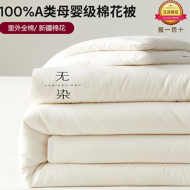 全棉被子被芯单人春秋被学生宿舍冬被加厚棉被太空被