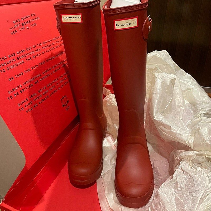 现货!防a水防滑超软高筒雨鞋女水鞋2024网红时尚耐磨长靴雨靴外穿
