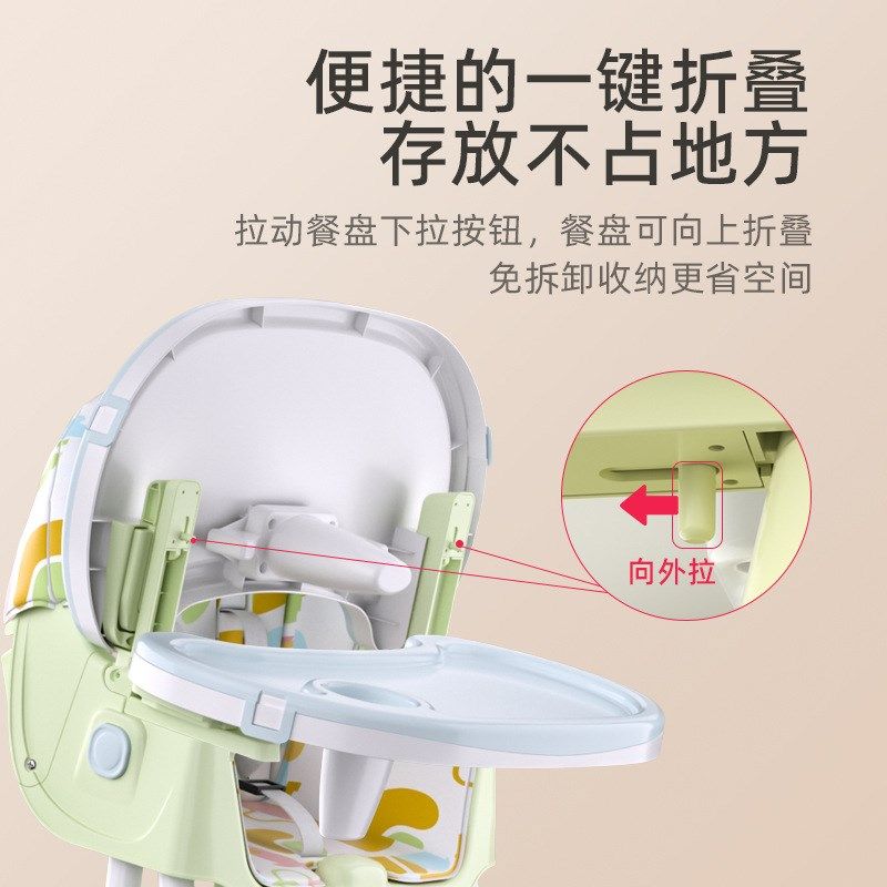 宝宝餐椅吃饭桌可折叠便携式家用婴儿椅子多功能座椅安全防摔儿童