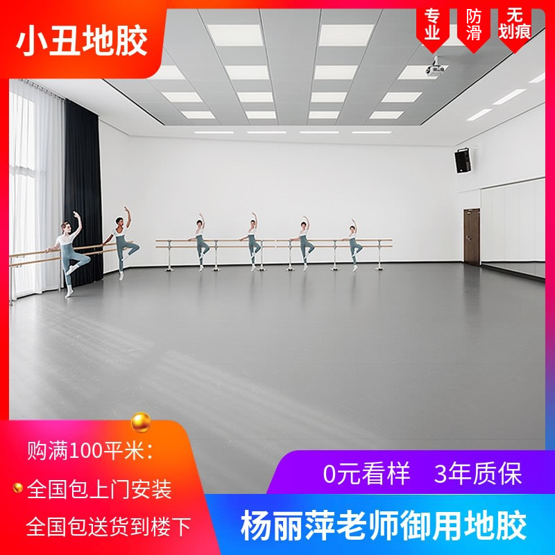 舞蹈地胶 舞蹈房舞蹈室教室幼儿园防滑运动PVC塑胶地板