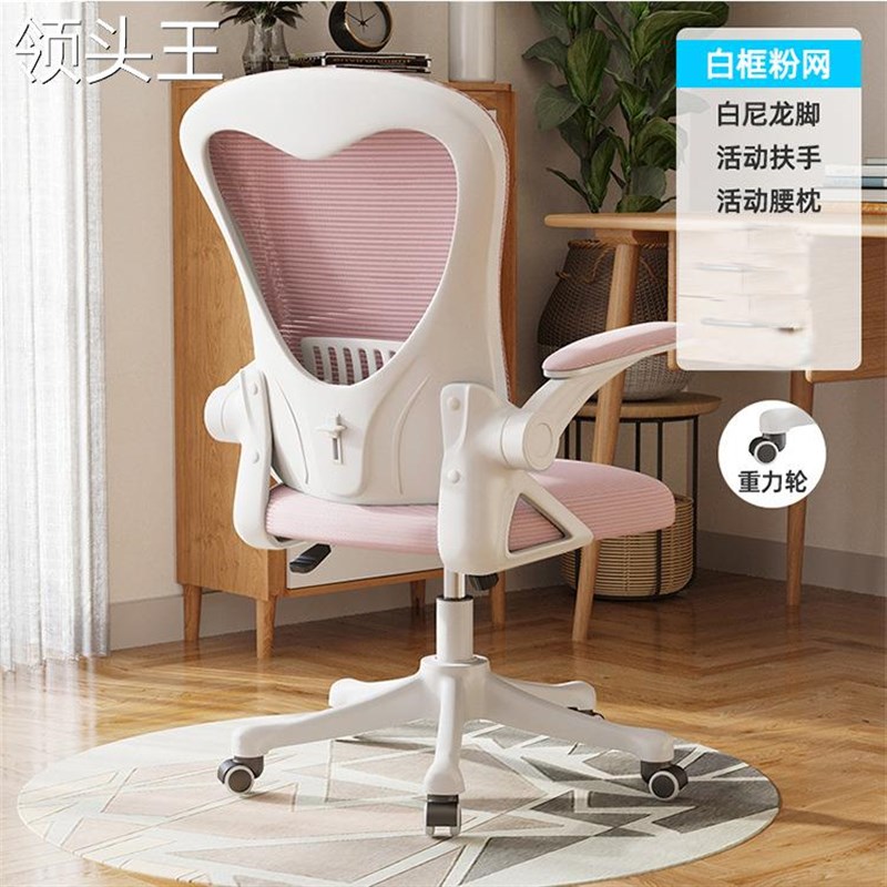 网布靠背学习升降椅子办公家用书桌转椅电脑人体工学椅办公书桌椅