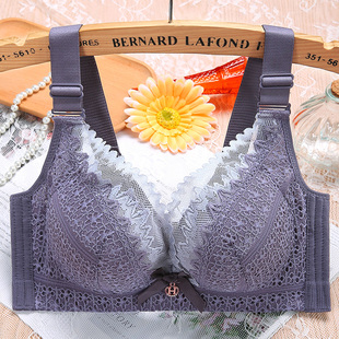 内衣女聚拢调整型加厚小胸上托防下垂收副乳宽肩带无钢圈厚款文胸