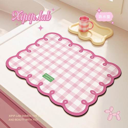 xipiplab厨房台面沥水垫碗碟碗筷隔热垫餐桌茶盘杯垫吸水凉垫子餐
