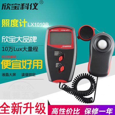 欣宝高精度光照度计LX1010BS亮度计照度仪光照强度测试仪LX1010B+