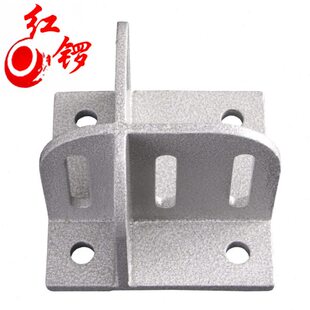 红锣4080工业铝材地脚连接件8080地脚重型角码4040地面固定角固定