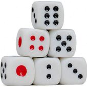 色子酒吧KTV夜店用品圆角筛子筛粒塞子骰盅筛盅密胺骰子红黑点