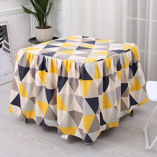 可拆洗脱胆烤火罩加厚绵被套冬季烤火被子电暖炉罩布取暖卓子罩套