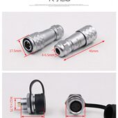 2芯3芯4芯5芯6芯7芯9芯 威浦 SF12 防水航空插头 SF12插头 WEIPU