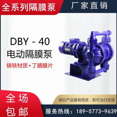 DBY-40Z型铸铁电动隔膜泵/压泥机压滤机专用电动隔膜泵/DBY-25Z