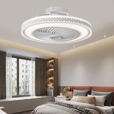 新款日规风扇灯吸顶灯跨境灯亚马68逊厂卧室餐带电风扇厅吊灯家现
