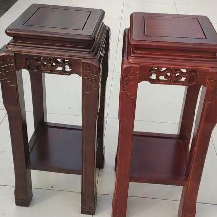 实木花架客厅仿古桌榆木缸架奇底石桌盆景工鱼艺品A座电话桌