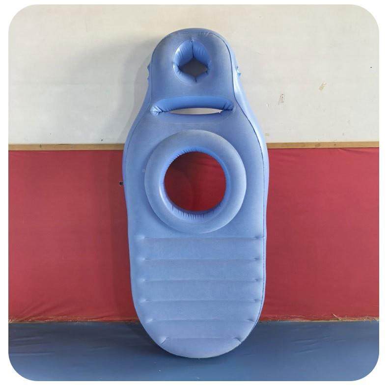 充气孕垫环保PVC妇孕床垫垫趴凹型植绒加厚室内户外通YH-1009用垫