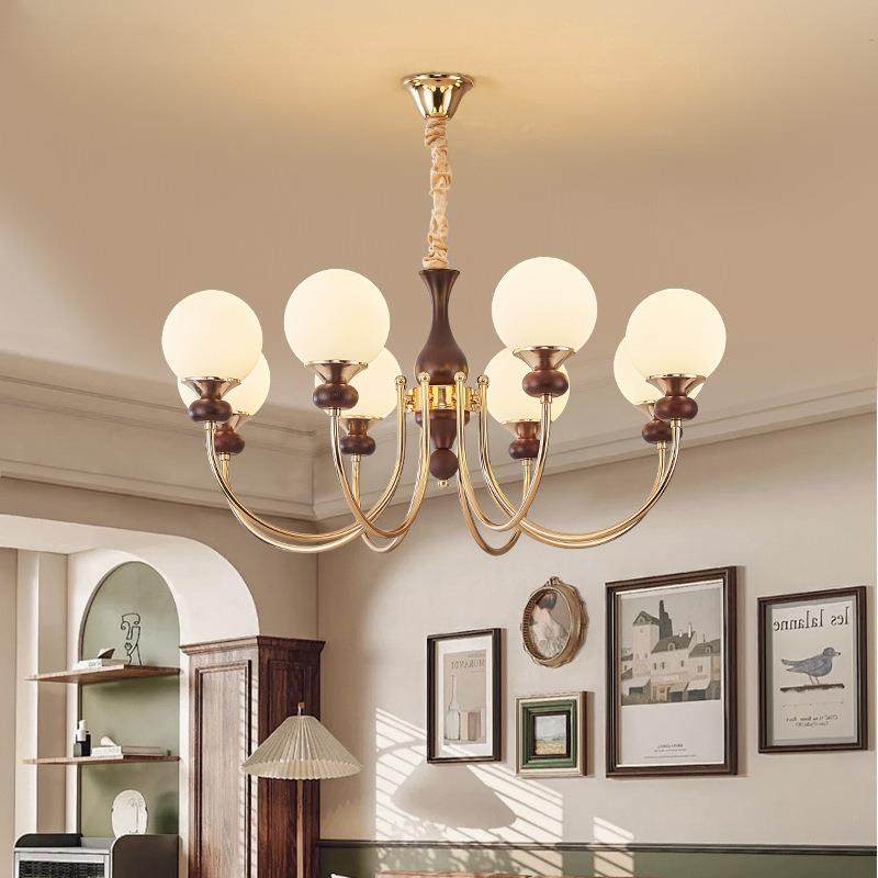 法式961中古客吊吊灯大厅主灯厅新中奢式美式复古风轻护眼卧室餐,家装灯饰光源,智能吊灯,淘宝优惠券,粉丝福利购,淘宝优惠卷