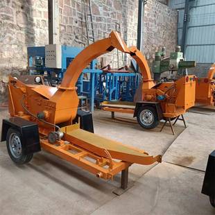 拖拉机带树园枝粉碎机可柴条配油树枝粉碎机移动CFU式林绿化枝碎