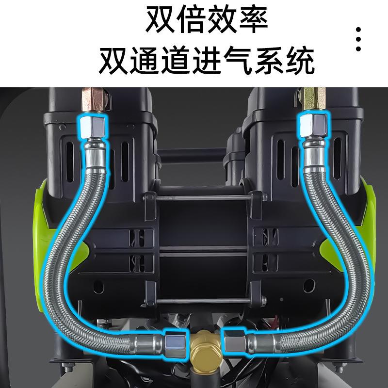 2喷真石漆专2200W用空压包砂硅藻泥机外墙喷涂高压无油水打气泵单