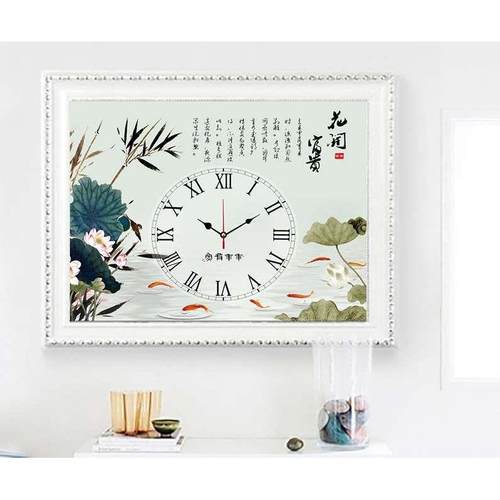 欧挡式电表No.5箱装饰画版带钟表推箱电拉配客厅电源关DY683919开