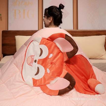 新F9796SS9款用狐狸抱被子两夏季办公午室睡枕枕头毯子二合一汽车