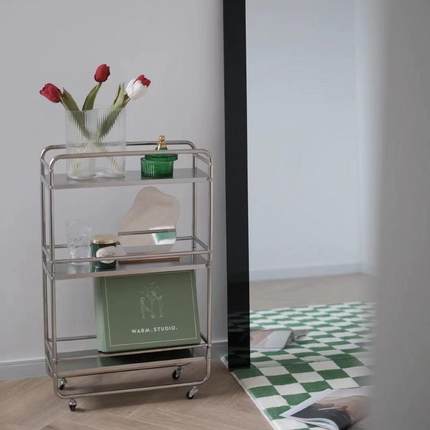 不锈钢房夹缝置物架角浴室落地多层超冰窄箱缝隙墙窄缝GOA收厨纳